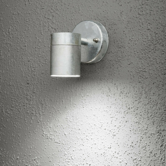 Konstsmide Modena Outdoor Modern Down Wall Light Galvanised, IP44