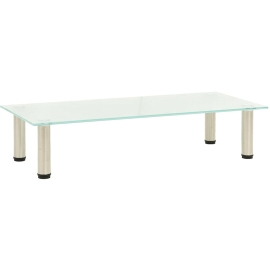 Asupermall - tv Stand Frosted 80x35x17 cm Tempered Glass