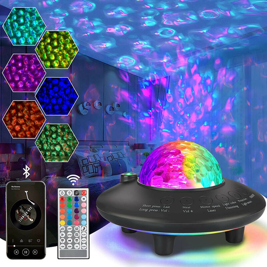 Starry Sky Projector, Starry Sky Projector with Remote Bluetooth Music Speaker, Mood Lighting