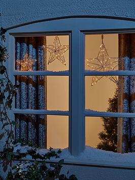 Set Of 3 Twinkling Star Christmas Lights