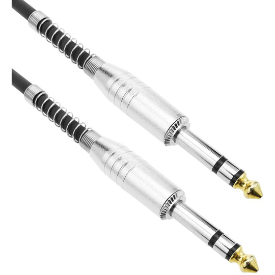 Bematik - Instrument microphone stereo audio cable jack 6.3mm trs Male to Male 15m