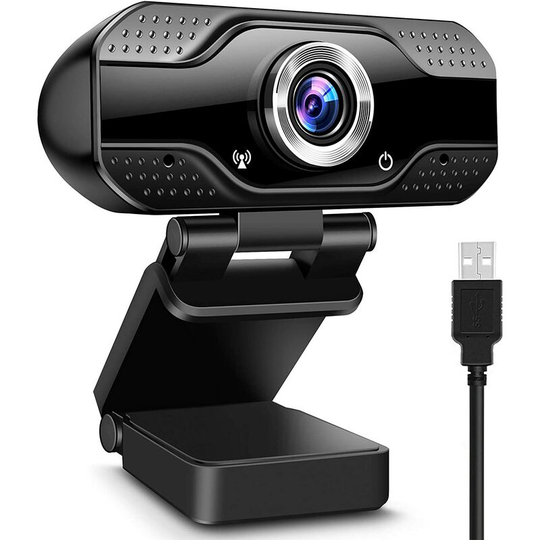 Denuotop - Webcams with Microphone 1080p Full hd Webcam pc Camera for Video Calling, Livestreaming, Studies and Conferencing Compatible with Windows,