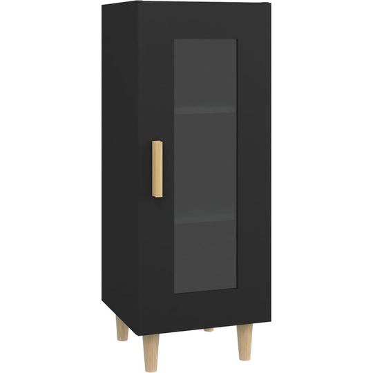 Sideboard Black 34.5x34x90 cm Engineered Wood Vidaxl Black