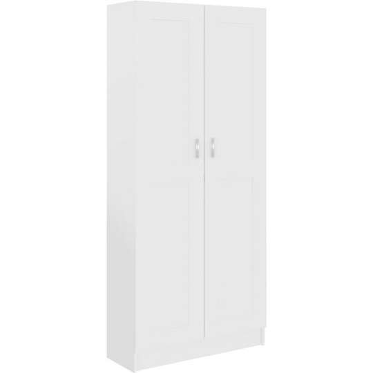 Book Cabinet White 82.5x30.5x185.5 cm Engineered Wood Vidaxl White