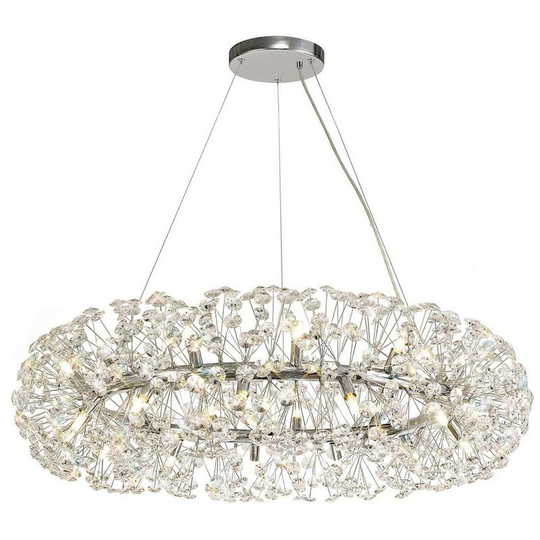 Ceiling Pendant 26 Light G9 Polished Chrome, Crystal - Luminosa Lighting