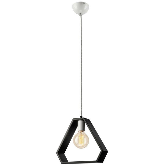 Wire Frame Pendant Ceiling Light Wenge, 1x E27