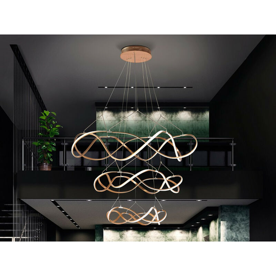 Schuller Lighting Uk - Schuller Molly - Dimmable Integrated led Pendant Light, Rose Gold, Bluetooth control