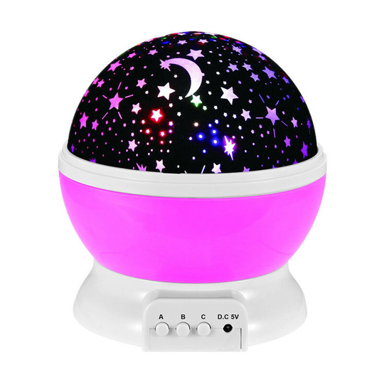 Click to open the Expanded Poor Star Star, Star Lamp 360 ° Romantic Rotation, Child Ceiling Projection, Child Lamp Projector (4 led 8 Lighting Modes