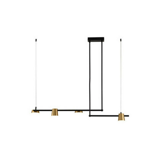 Larissa Kalyvia Ceiling Pendant Light 28W LED 3000K 220-240V Metal Sandy Black, Brass
