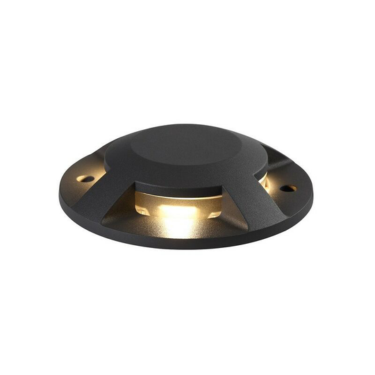 Luminosa Lighting - Inground Driveover 4 Light, 4 x 3W led, 3000K, 256lm, IP67, IK10, Anthracite