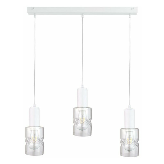 Keter Cross Bar Pendant Ceiling Light White, 60cm, 3x E27