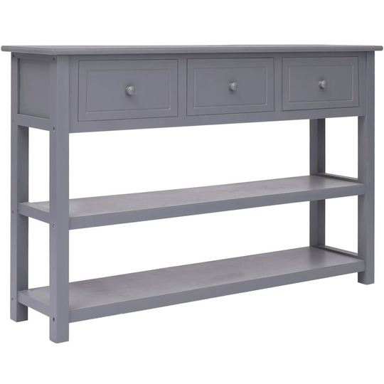 Hommoo Sideboard Grey 115x30x76 cm Wood VD24707