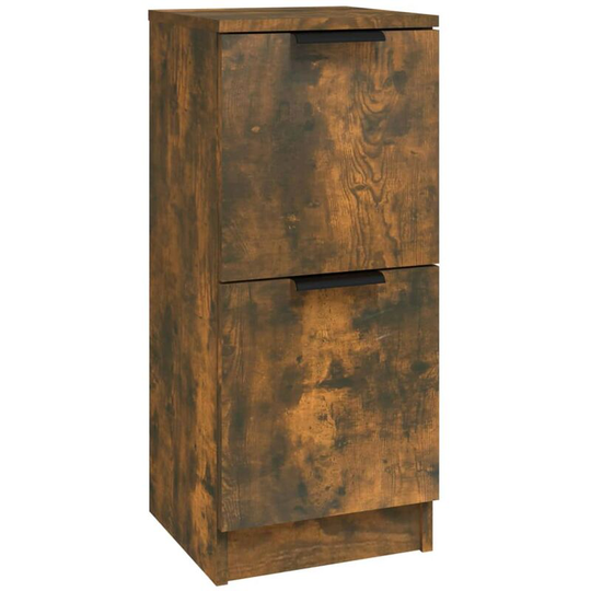Sideboard Smoked Oak 30x30x70 cm Engineered Wood Vidaxl Brown