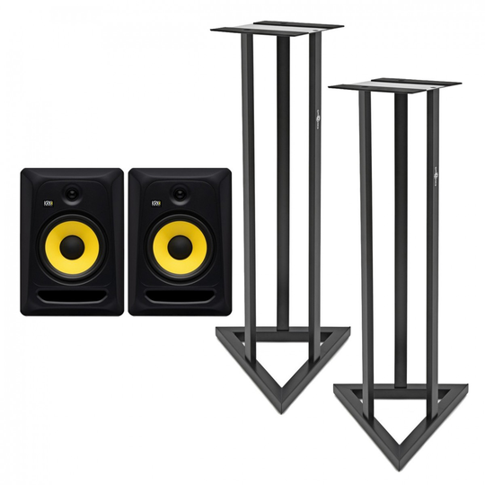 KRK RP8 Classic 8" Studio Monitors with Stands
