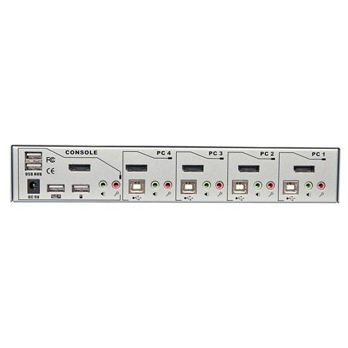 Lindy 4 Port DisplayPort 1.2 KVM Switch Pro