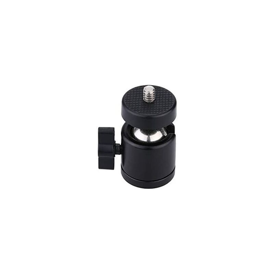 1/4' Swivel Mini Ball Head Screw Tripod Mount for dslr Camera Camcorder Light Bracket, Pack of 1