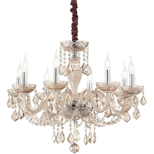 Ideal Lux Lighting - Ideal Lux Rose - 8 Light Pendant Light Amber