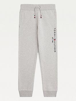 Tommy Hilfiger Boys Essential Sweatpants - Light Grey Marl, Light Grey Marl, Size 8 Years