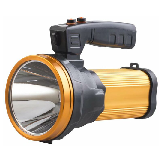 Torch lamp led rechargeable waterproof IPX4 lamp portable camping 10000mAh lamp camping portable projector (Golden)