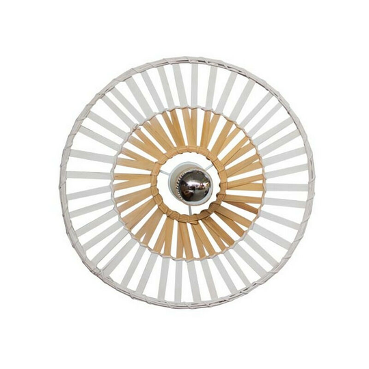 Larissa Silikou Decorative Ceiling Light White Bamboo 1x E27 Max 40V