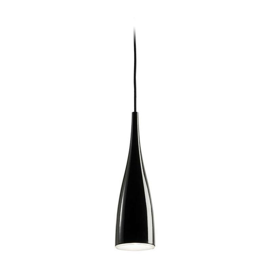 Leds-C4 grok - 1 Light Slim Dome Ceiling Pendant Black 10cm, E27