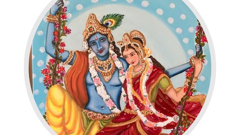 Learn Radha Krishna painting with oil colors - professional