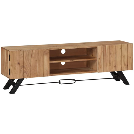 Hommoo - tv Cabinet 140x30x45 cm Solid Acacia Wood