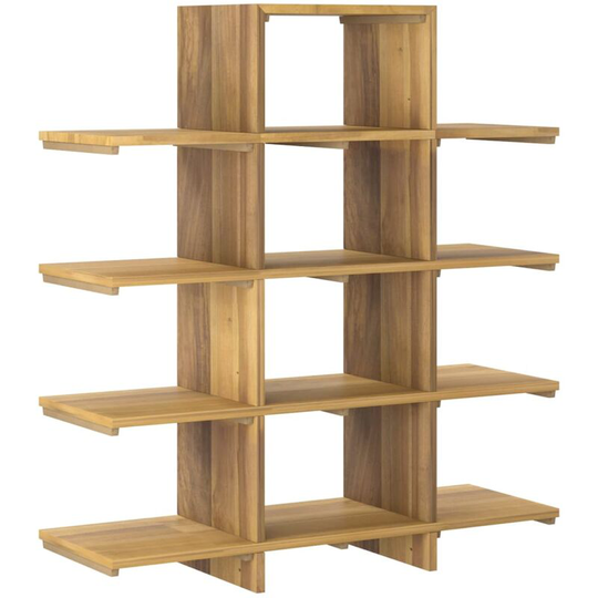 Book Cabinet 100x30x120 cm Solid Wood Teak Vidaxl Brown