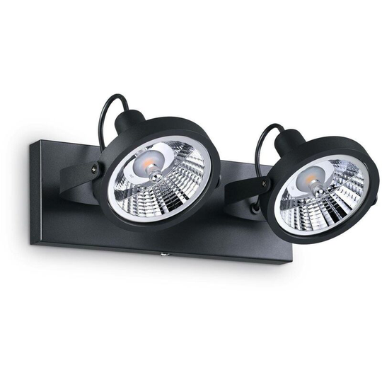 Ideal Lux Glim - 2 Light Ceiling Light Black