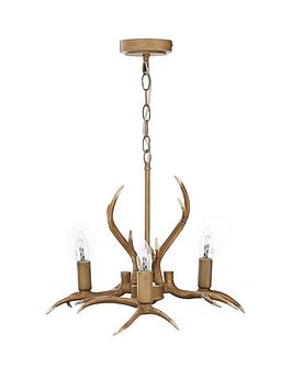 Antler 3-Light Ceiling Fixture