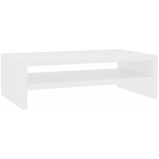 Monitor Stand White 42x24x13 cm Engineered Wood Vidaxl White