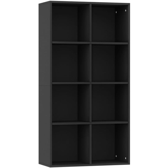 Vidaxl - Book Cabinet/Sideboard Black 66x30x130 cm Engineered Wood Black