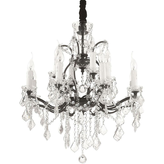 Ideal Lux Lighting - Ideal Lux Liberty - 12 Light Pendant Light Black