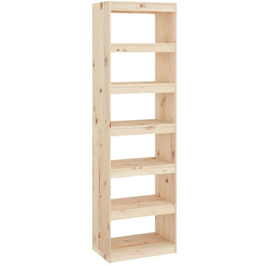 Book Cabinet/Room Divider 60x30x199.5 cm Solid Wood Pine Vidaxl Brown