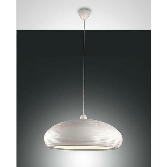 Fabas Luce Lighting - Fabas Luce Lodge Dome Pendant Ceiling Lights White Glass, E27
