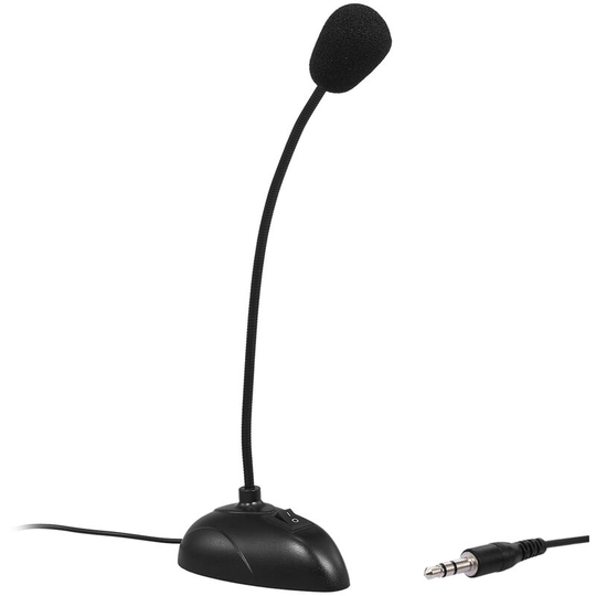 Computer Microphone Desktop Capacitive Microphone Wired Microphone 3.5mm Interface for Lecture Conference Voice Chat
