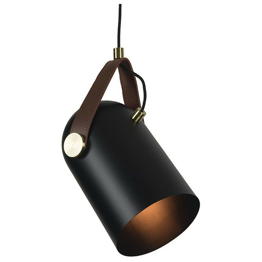 Larissa Lighting - Larissa Lysi Ceiling Pendant 1 Light Metal Leather