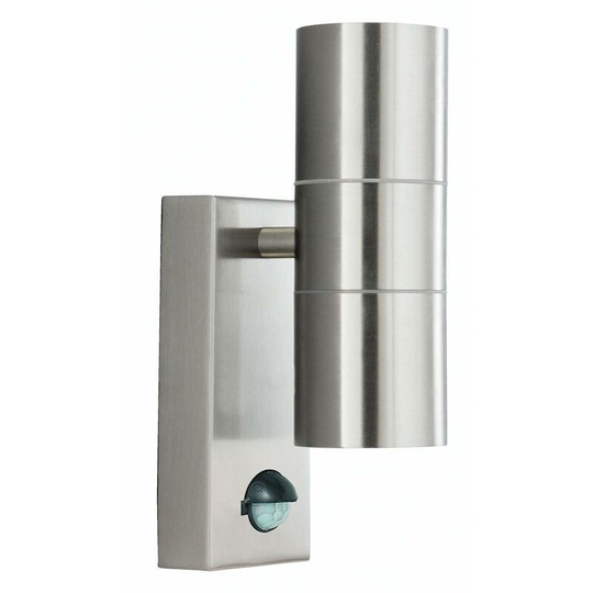 Searchlight Lighting - Searchlight Outdoor - Dual Outdoor Up Down Wall 2 Light Cast Aluminium with Motion Sensor IP44, GU10