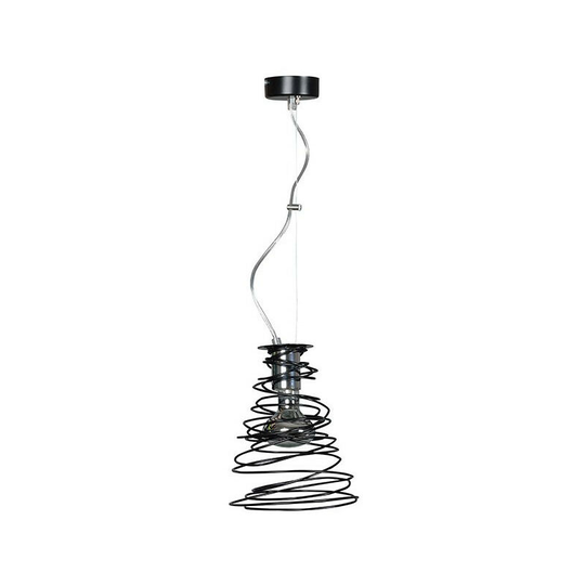 Emibig Twist Black Wire Frame Pendant Ceiling Light 1x E27