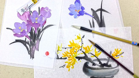 Spring Flowers in Chinese Painting