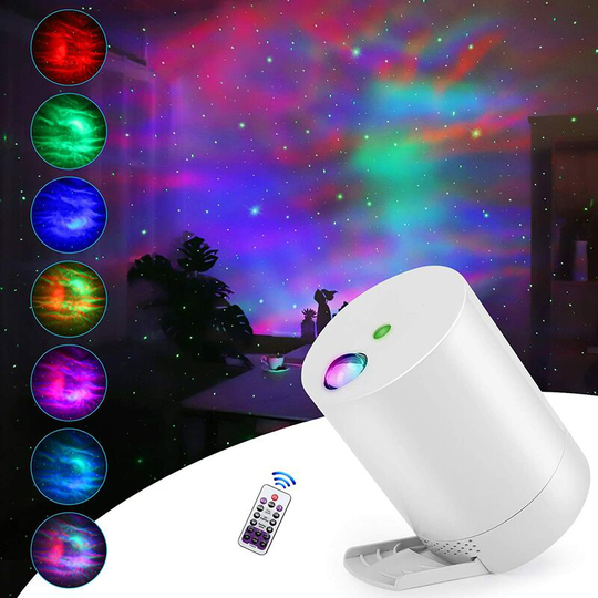 Star Sky Projector, Ocean Wave Galaxy Light with Remote Control, Nebula for Kids Room with Adjustable Speed and Brightness, Star Projector, LED Star