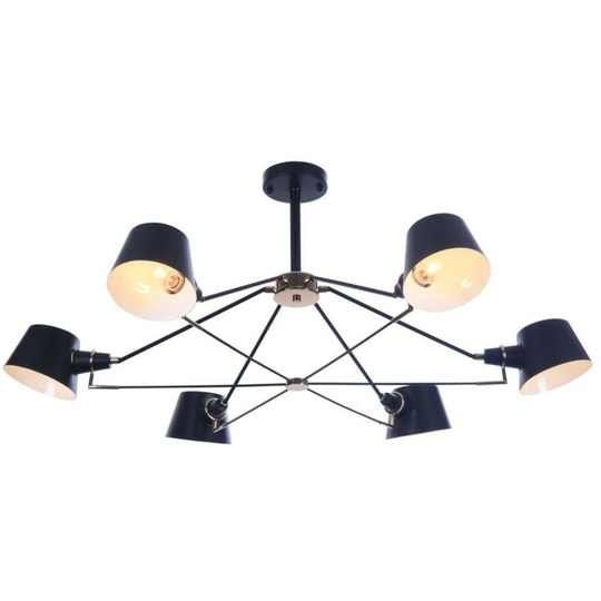 Maytoni Lighting - Maytoni Modern - Abigail Modern Abigail 6 Light Black Pendant
