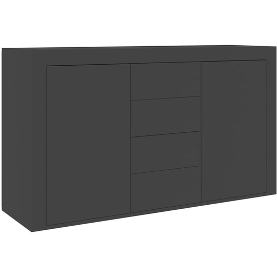 Sideboard Grey 120x36x69 cm Engineered Wood Vidaxl Grey