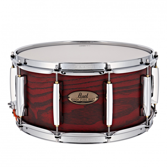 Pearl Session Studio Select 14"x 6.5" Snare Drum Scarlet Ash