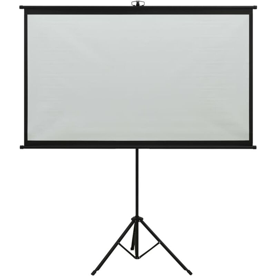 Projection Screen with Tripod 50' 4:3 Vidaxl White