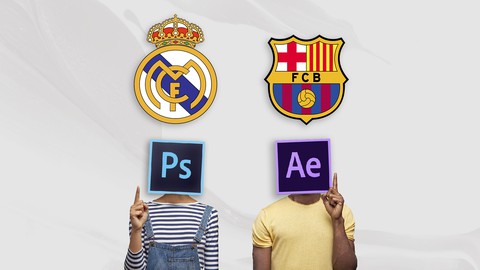 Logo Animation "FC Barcelona Vs Real madrid" - After effects