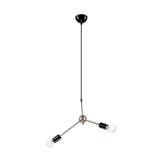 Alessia Multi Arm Pendant Ceiling Light Satin, 2x E27