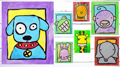 Art for Beginners: How to Draw & Paint Animals in Acrylic