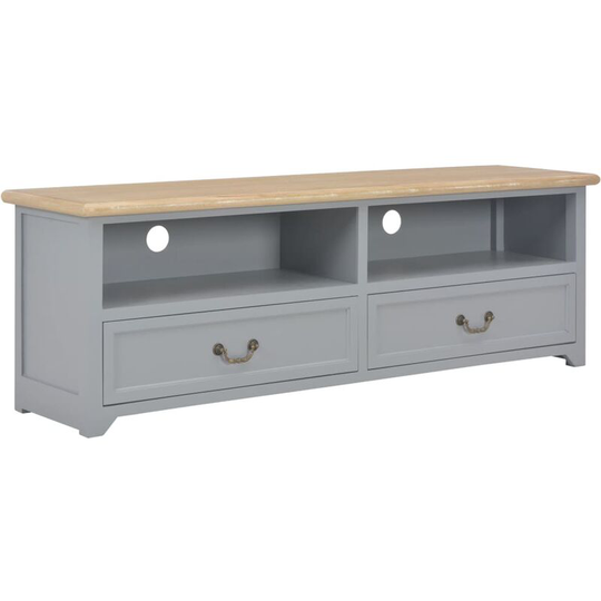 Topdeal TV Cabinet Grey 120x40x30 cm Wood VDTD14701