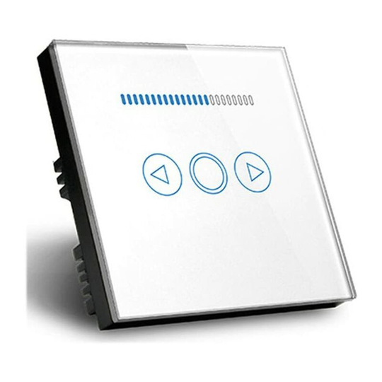Aougo - 500W led Touch Dimmer Switch Crystal led Panel Light Switch White